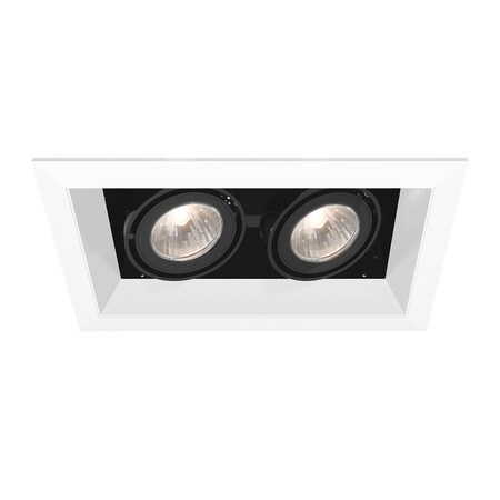 Eurofase MULT, GU10, TRM, 2LT, 50W, WHT/BLK TE112GU10-02